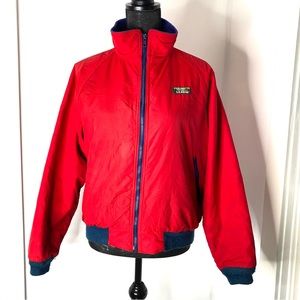 L.L. Bean Red Fleece Lined Jackets
